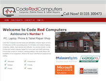 Tablet Screenshot of coderedcomputers.co.uk